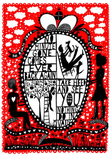 August 2008 print by Rob Ryan